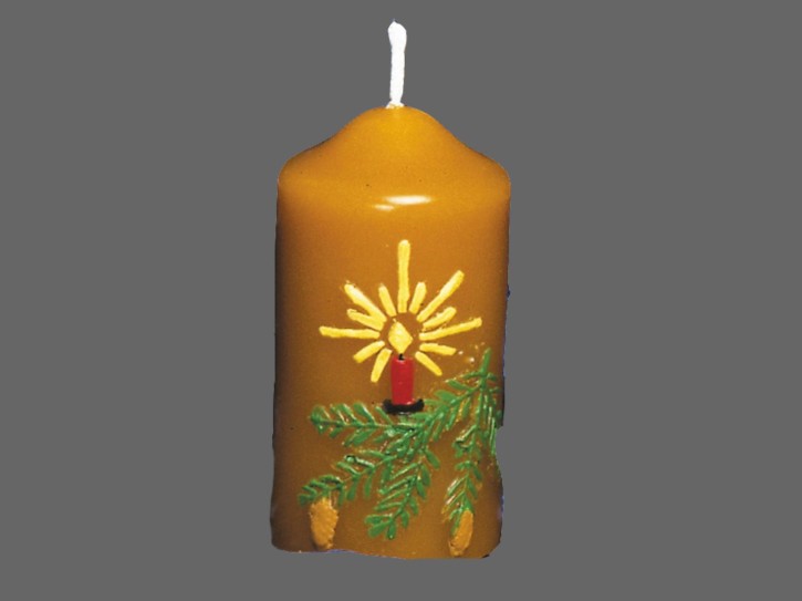 Kerze mit Zweig, Advent Art. 888